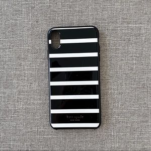 Kate Spade Black&White stripped Iphone XSMax Case